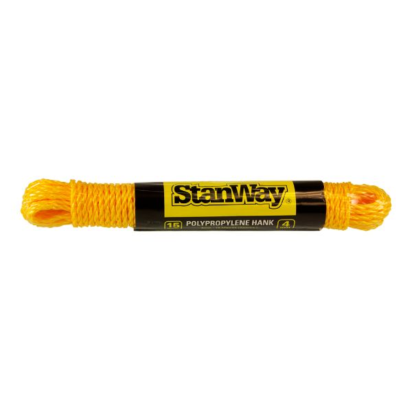 #YELLOW TIEDOWN ROPE - 15m x 07mm