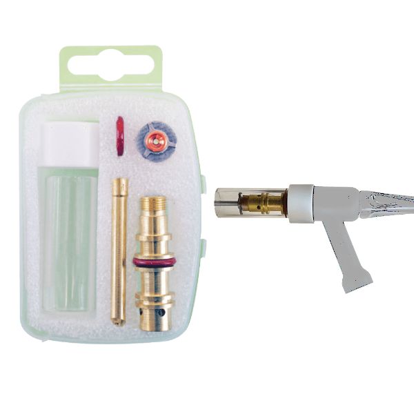 Pyrex Gas Lens Kit 17,18,26 Torch 1.6mm Long Nozzle
