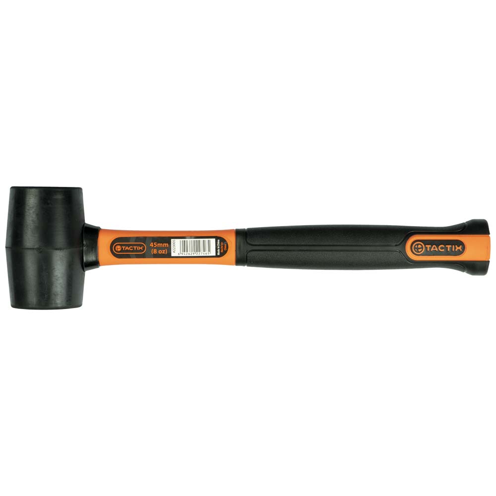 Tactix Mallet Rubber 8Oz 45mm Black Fiberglass