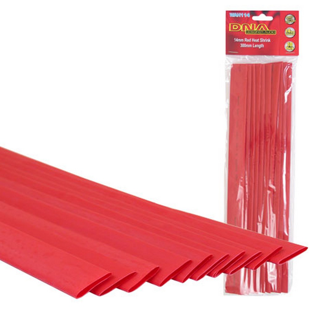 Heatshrink 14mm Red 10 Pack