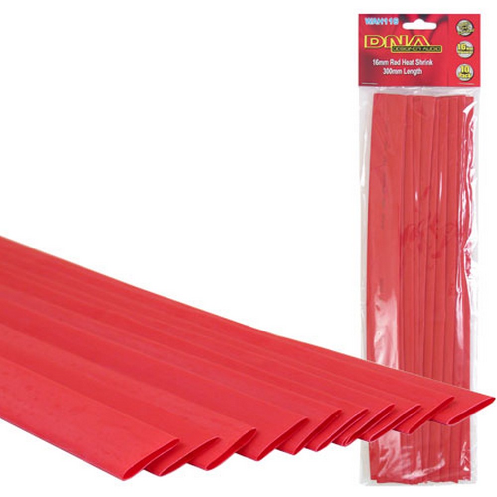 Heatshrink 16mm Red 10 Pack