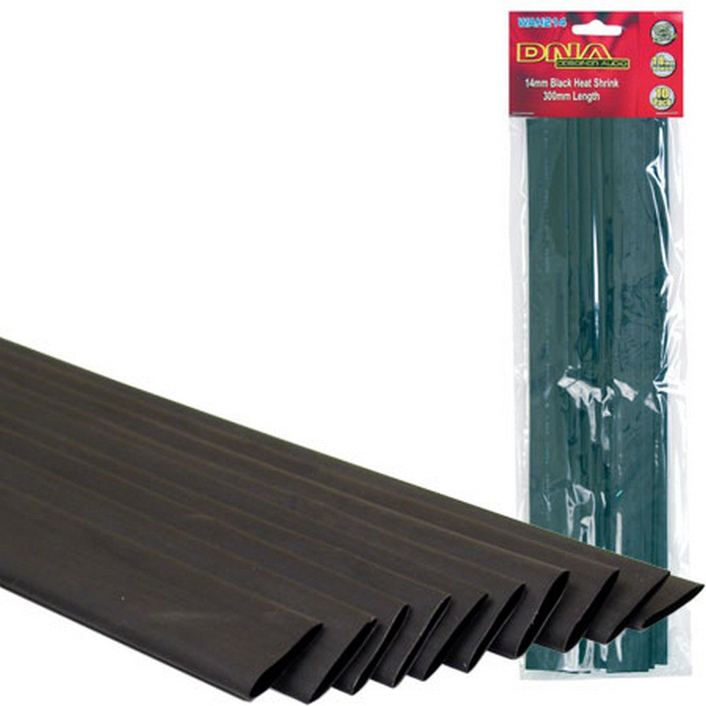 Heatshrink 14mm Black 10 Pack