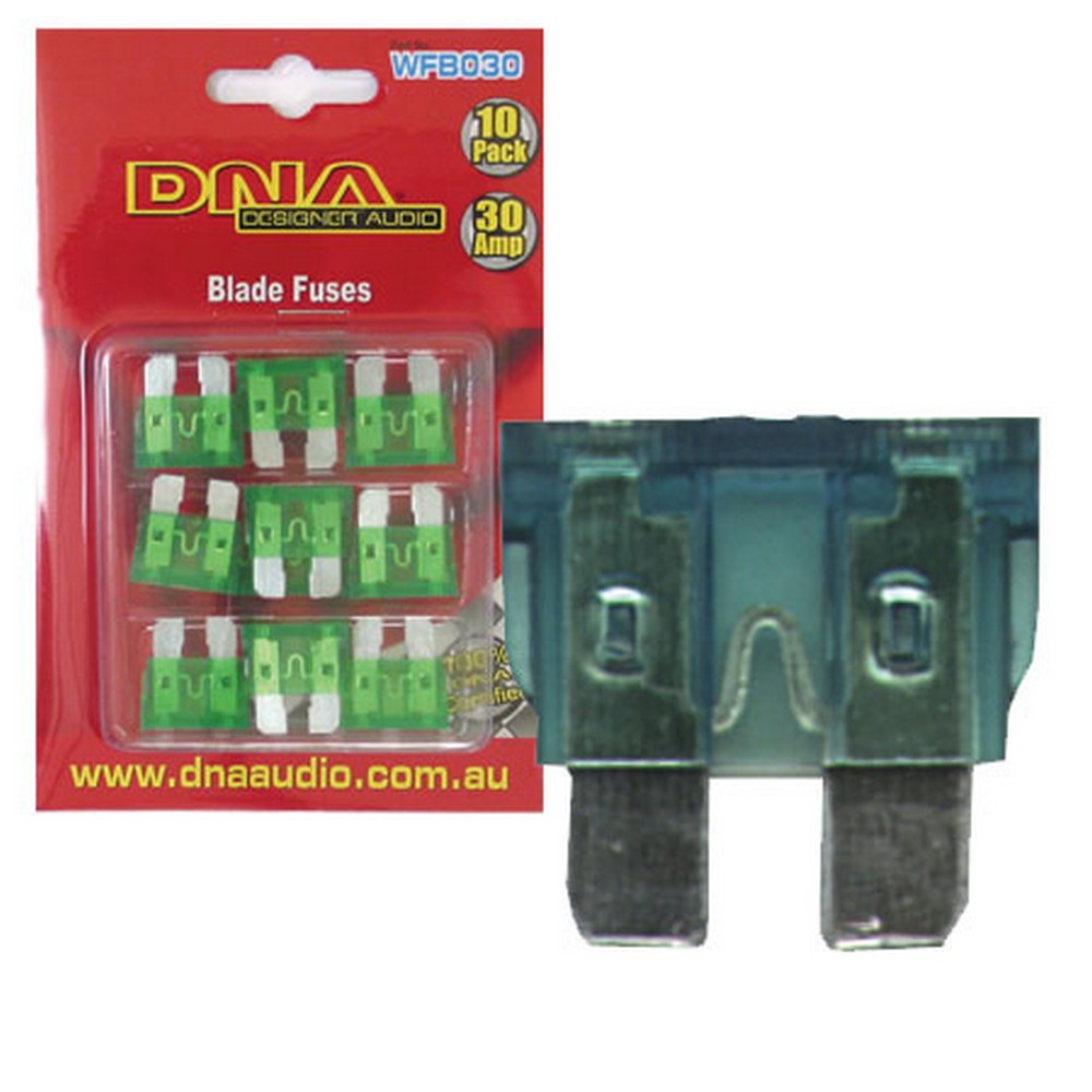 Blade Fuses Standard 30 Amp Fuse Ato 10 Pack