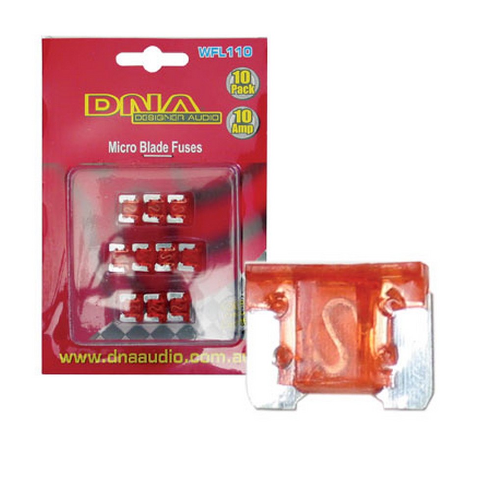 Blade Fuses Mini 10 Amp Fuse Low Profile Fuse Att 10 Pack