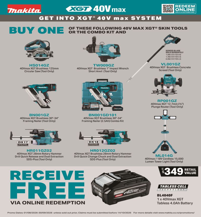 Makita Aug Sep BL4040F