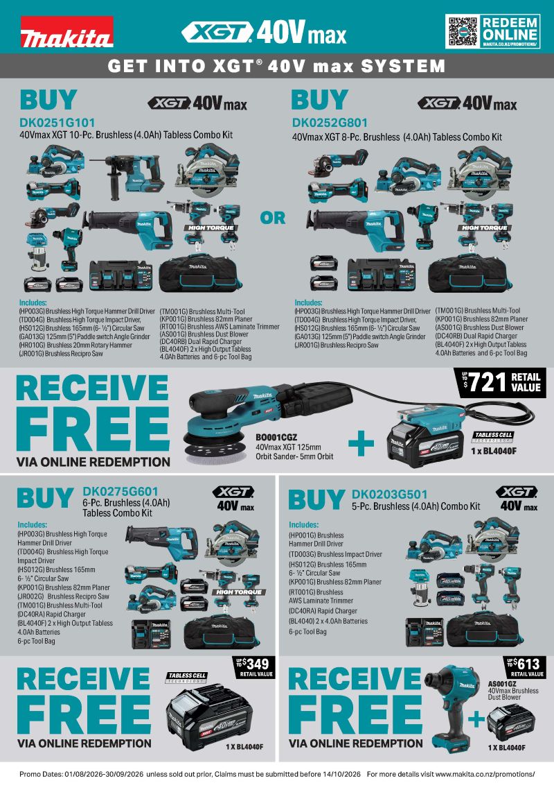 Makita Aug Sept Combo Kit Deals