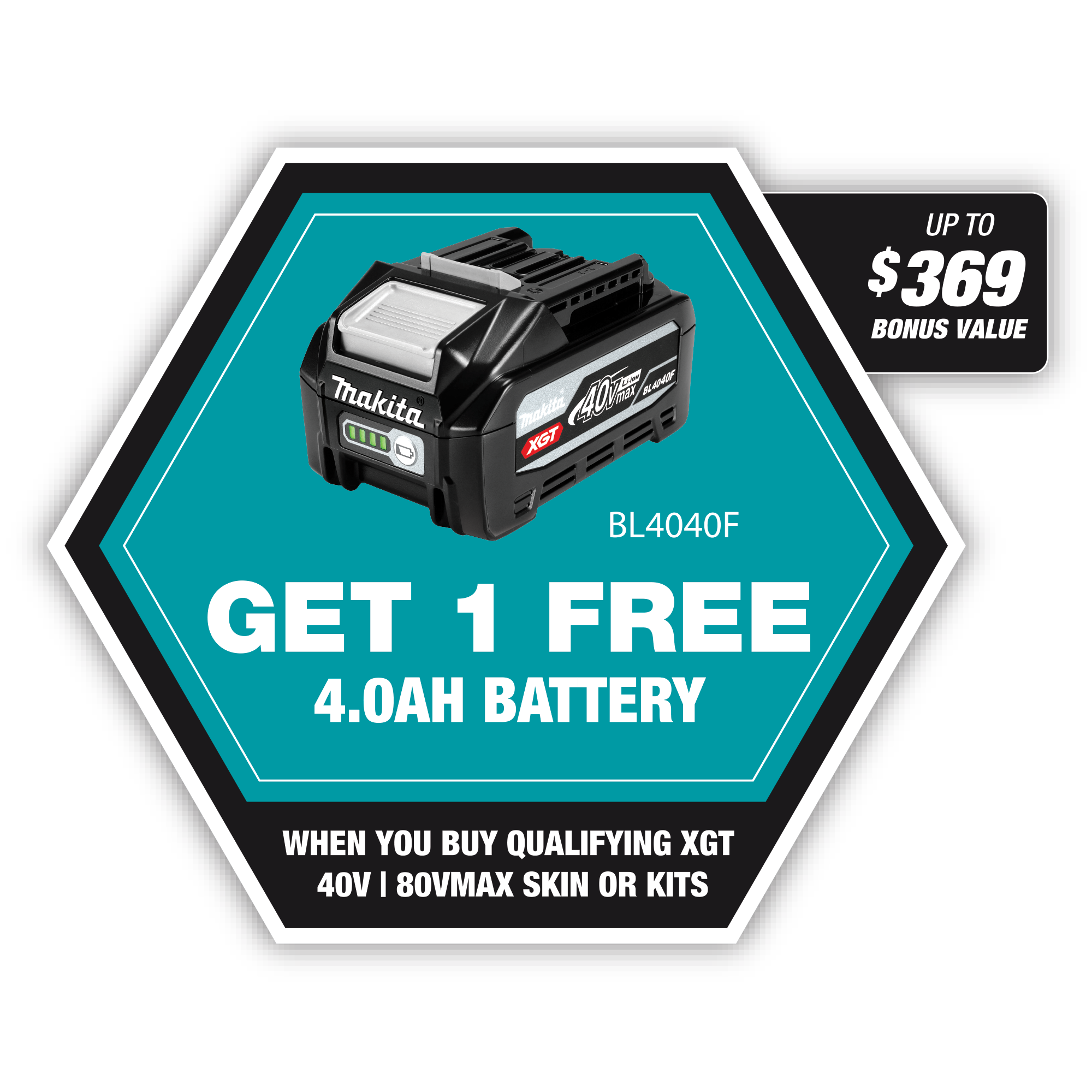 Makita XGT Bonus Battery Deals 1st August 2024 to 31st March 2025