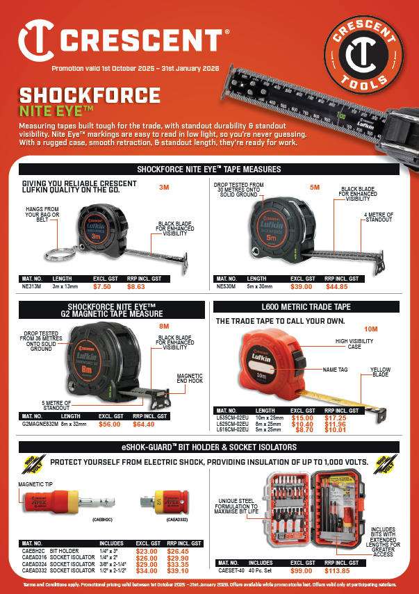 Crescent Promo 1st October to 31st January 2026