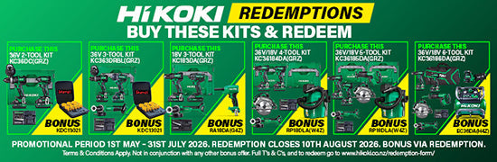 Hikoki Kits and Redeem (Customer Redemption Offer)