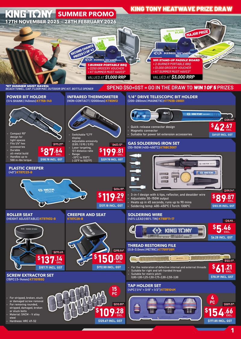 King Tony Summer Promotion until 28.02.2026