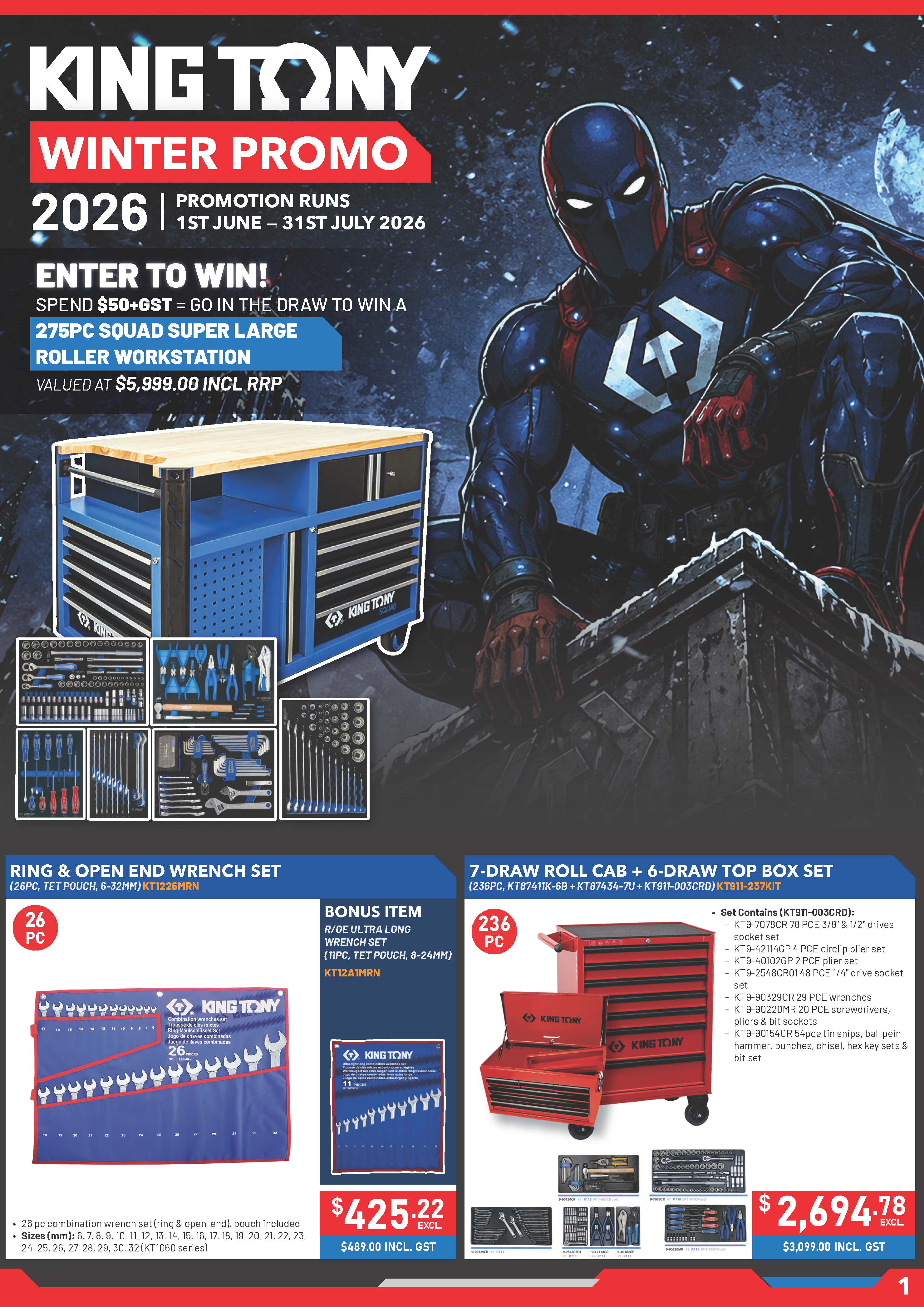 King Tony Winter Promotion 2026 June and July 2026