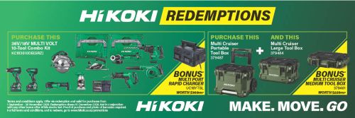 Hikoki Redemption Offers 1 and 2 for Q3