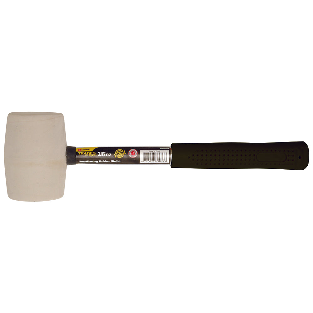 Trades Pro Rubber Mallet With Tubular Steel Handle 16Oz