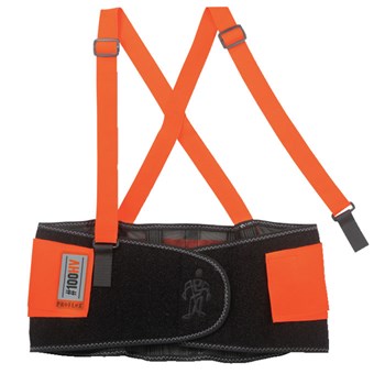 Ergodyne Economy Hi-Vis Back Support #100HV Orange 3XL