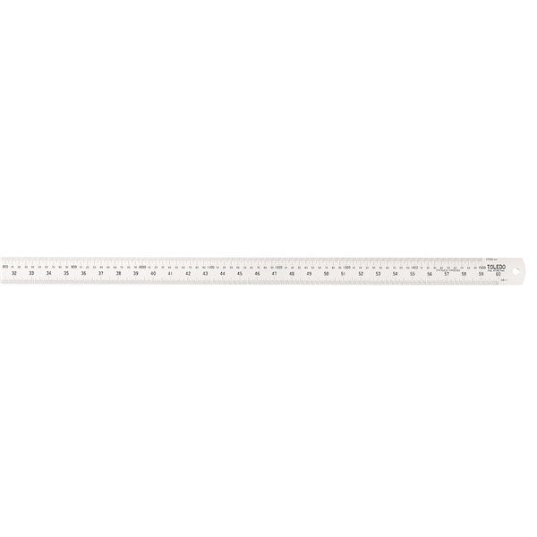 TOLEDO Stainless Steel Single Sided Rule Metric & Imperial 1500mm