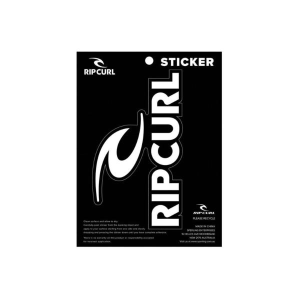 RIP CURL STICKER LOGO WHITE A5