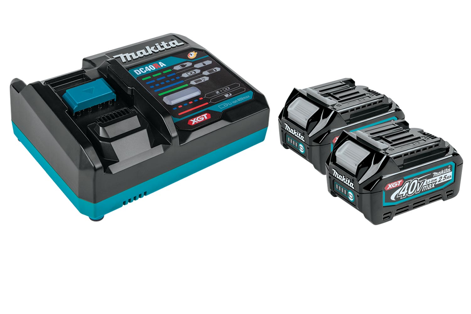 Makita 40Vmax XGT Battery and Charger Starter Pack - 2.5Ah