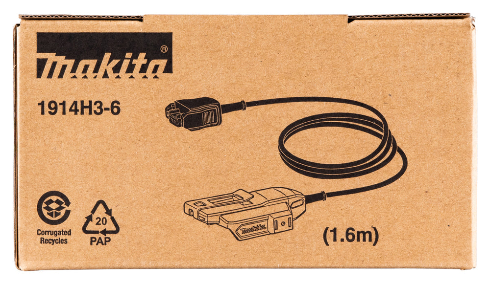 Makita 1.6m Battery Adapter for XGT Orbital Sanders