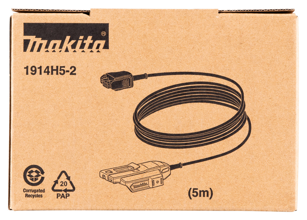 Makita 5m Battery Adapter for XGT Orbital Sanders