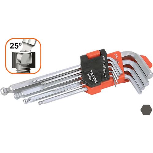 Tactix Hex Key Long 9Pc Sae