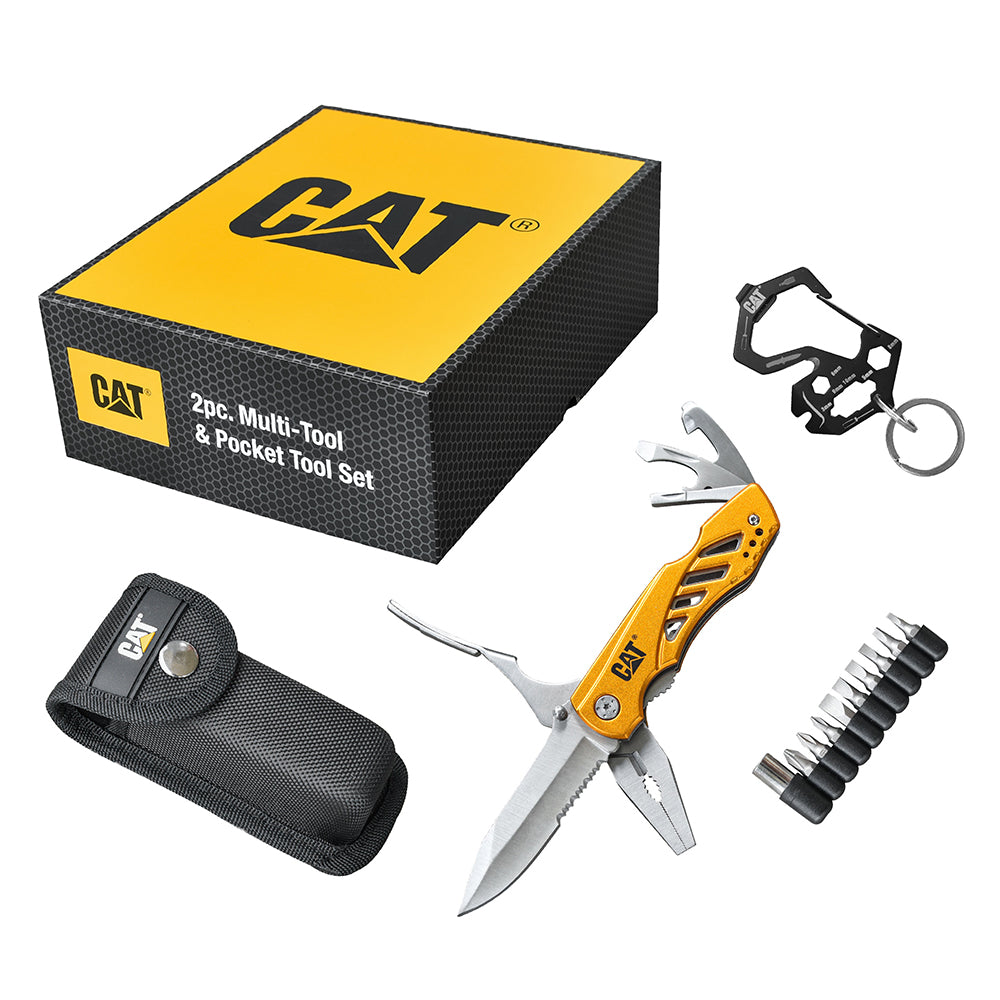 Cat 2Pc Multi-Tool & Pocket Tool Set