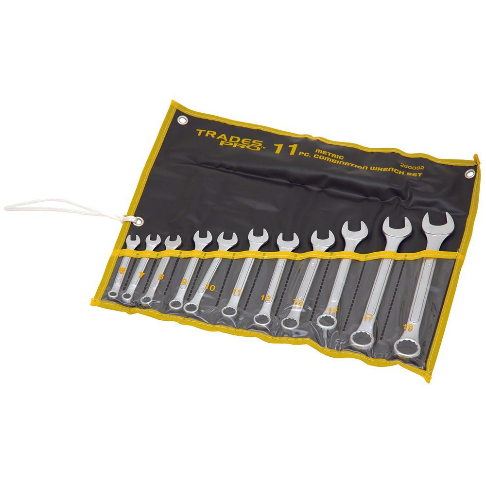 Trades Pro Ring And Open End Spanner Set 11Pc Metric