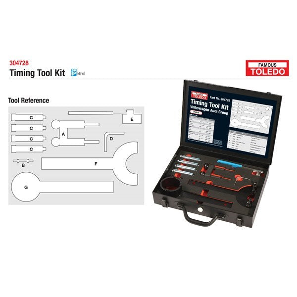 Toledo Timing Tool Kit - Audi, Seat, Skoda & Volkswagen