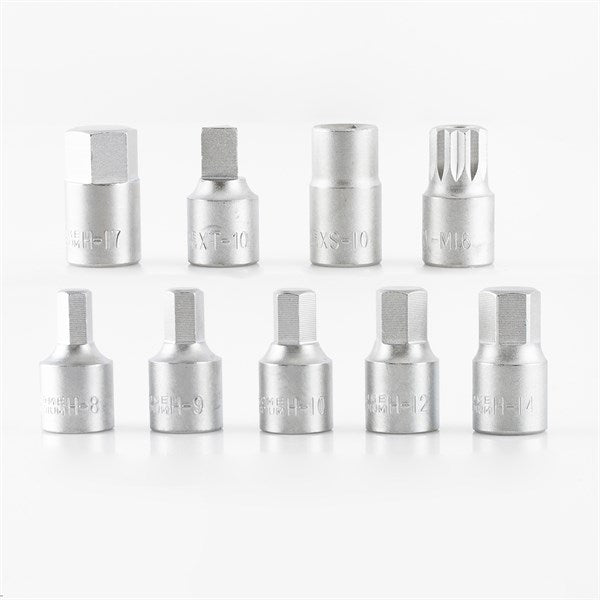 TOLEDO OIL DRAIN PLUG SOCKET SET 18PC