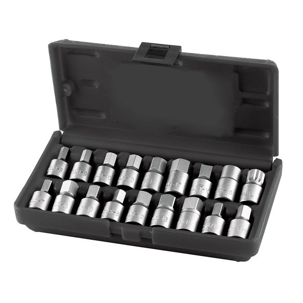 TOLEDO OIL DRAIN PLUG SOCKET SET 18PC