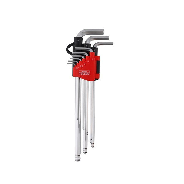 TOLEDO 9 PIECE LONG METRIC SET
