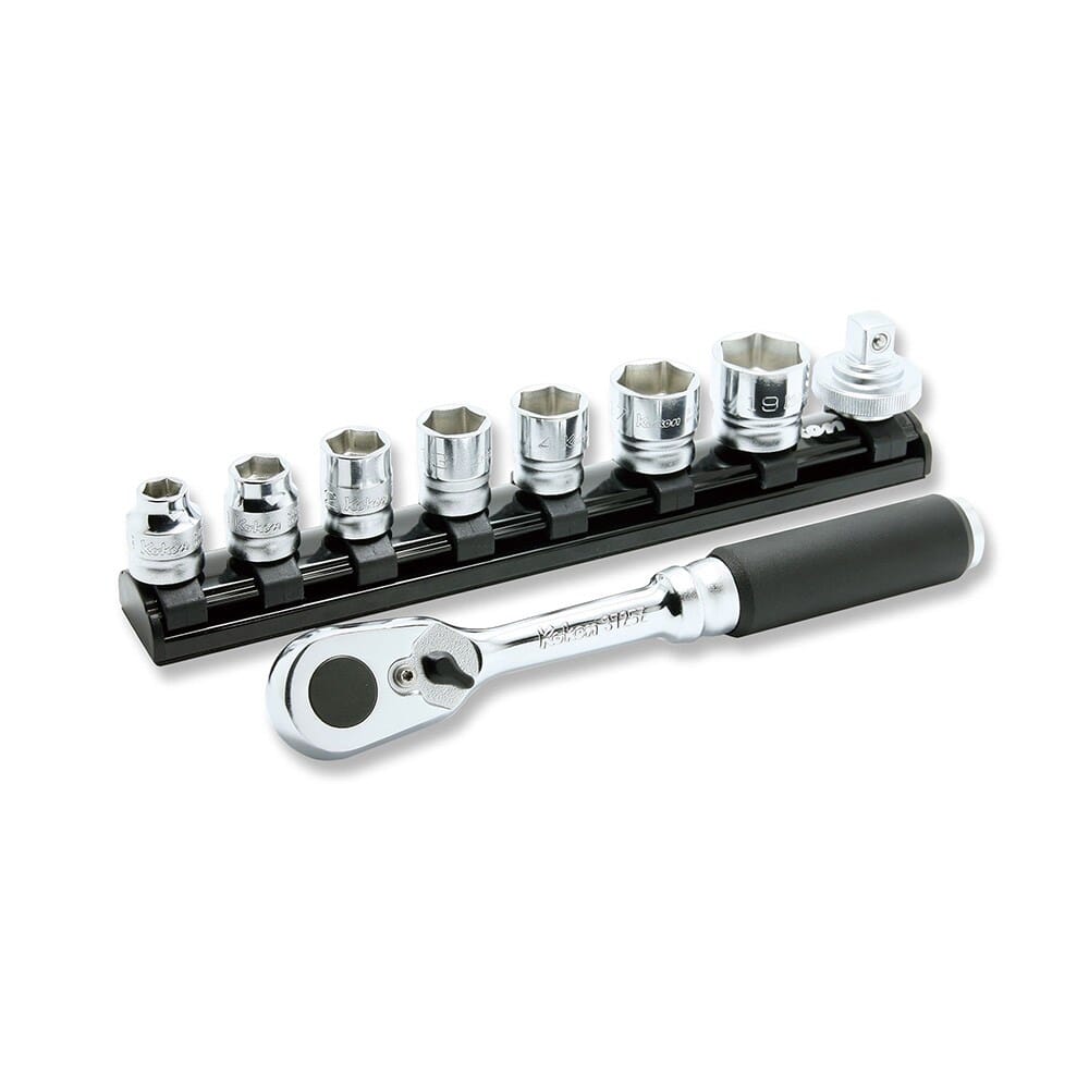 Koken 3285ZE 3/8 in Dr 8 - 19mm 6 Point Z Series Socket Set 9pce