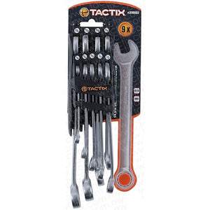 Tactix 9Pc Combination Spanner Set - Sae