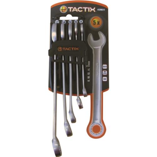 Tactix 5Pc Combination Spanner Set - Metric