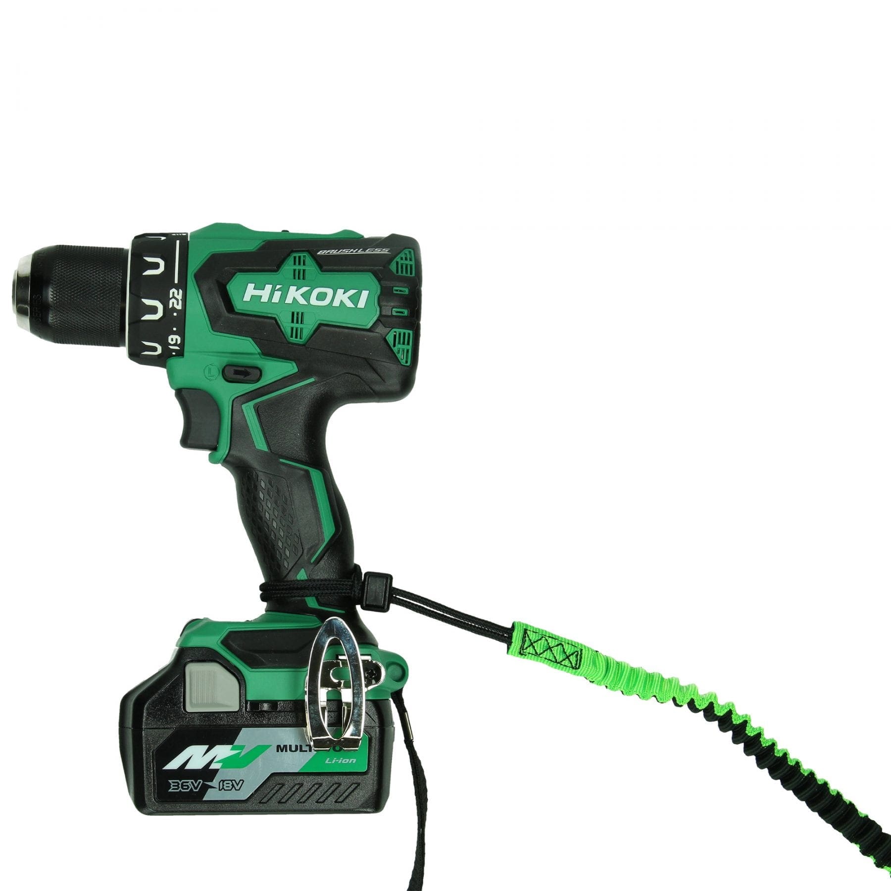 Hikoki Bungee Tool Lanyard 5Kg Carabiner Both Ends