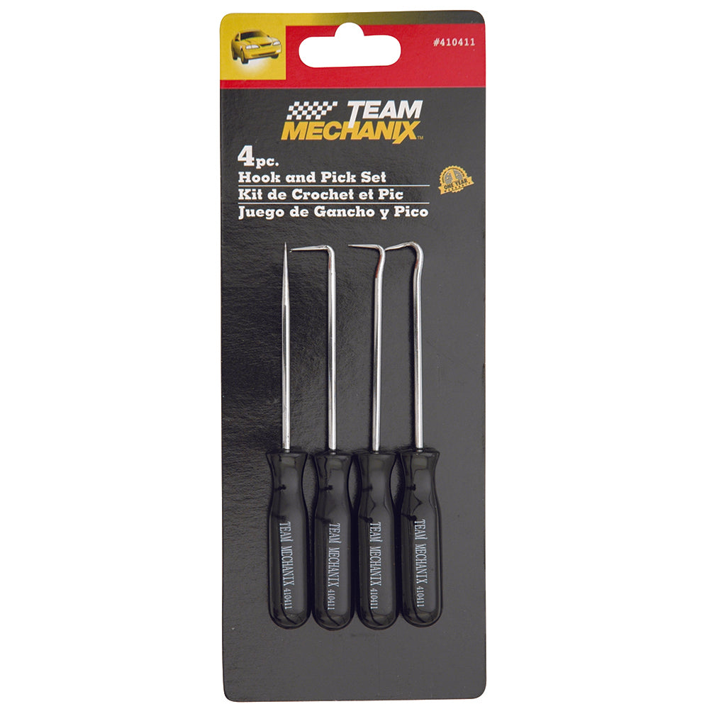 Team Mechanix Hook And Pick Set 4Pc