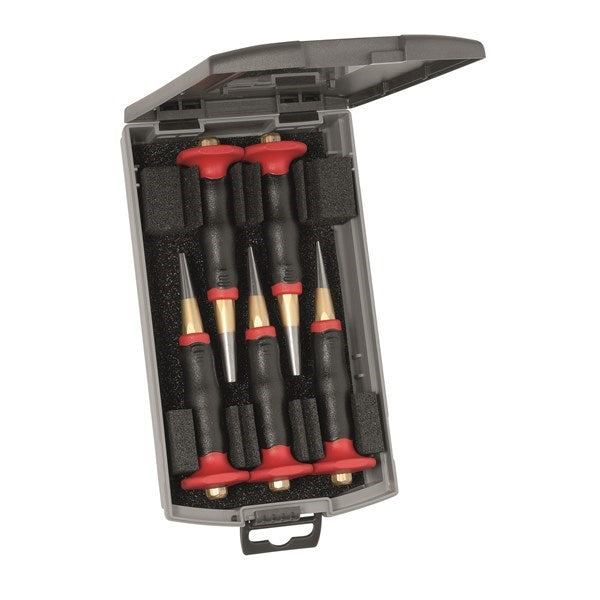 Rennsteig Taper Punch Set With Hand Guard 5 Pc