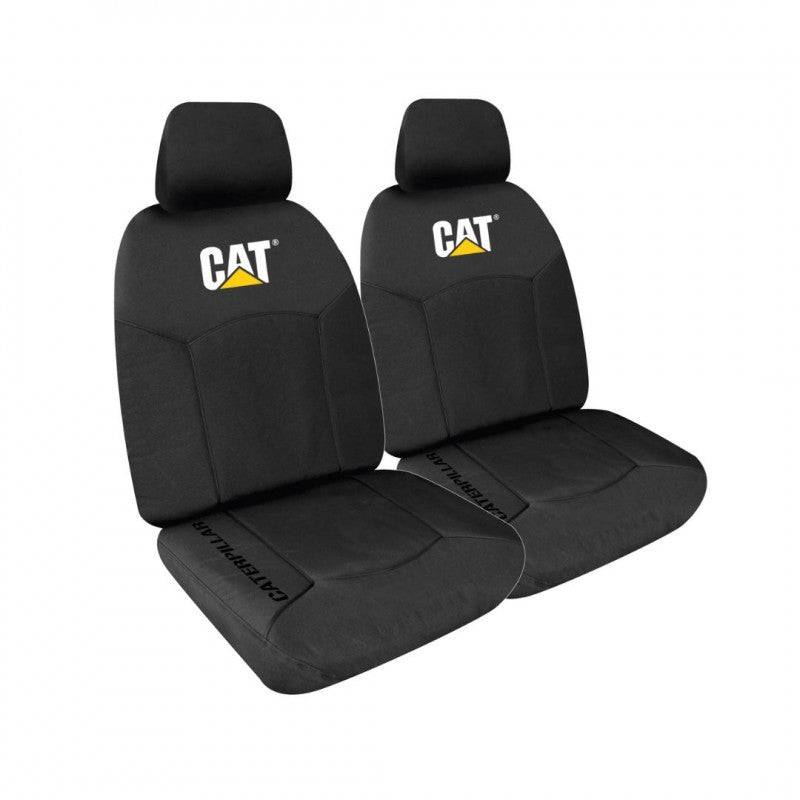 CATERPILAR Canvas Front Seat Cover Pair Black Size 30 Box