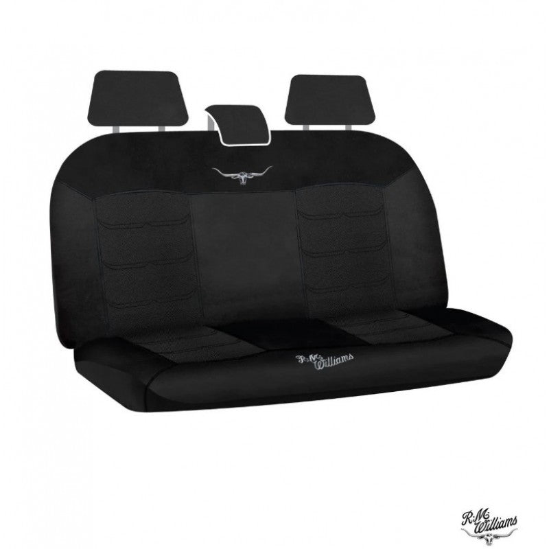 R.M.WILLIAMS Mesh Back Seat Cover Black Size 06 Box