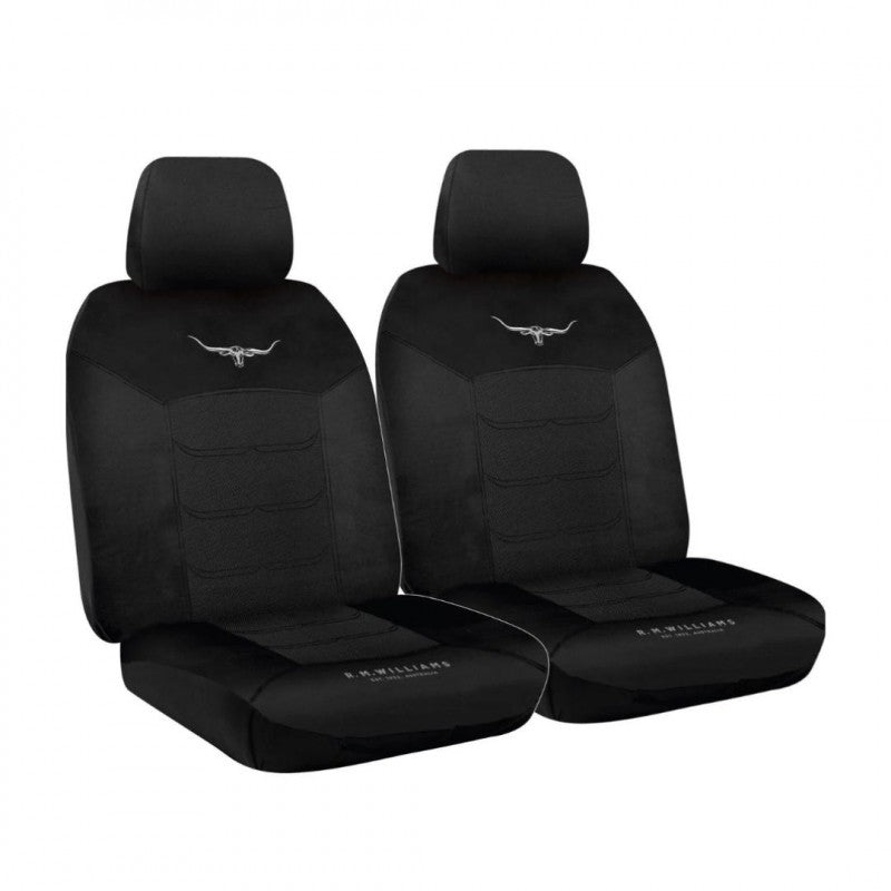 R.M.WILLIAMS Mesh Front Seat Covers Black Size 30 Box