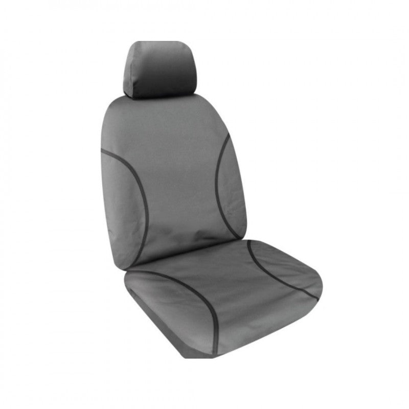 CANVAS FRONT SEAT COVERS PAIR GREY HYUNDAI ILOAD 2008-2021