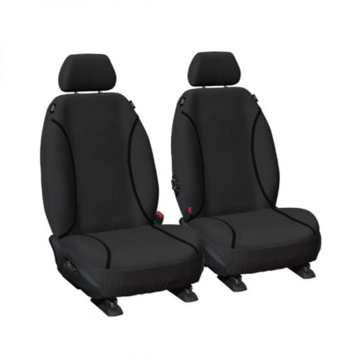 Tradies CANVAS FRONT SEAT COVERS BLACK MITSU TRITON 2023-CURRENT