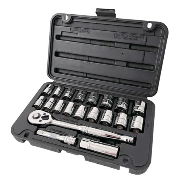 Powerbuilt 3/8in Dr 21Pc Metric Socket Set