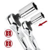 Powerbuilt 2pc 1/4 Dr and 3/8 inch Dr Stubby Ratchet Set