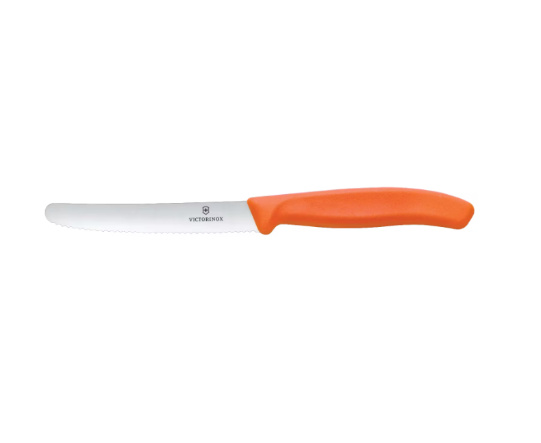 Victorinox Tomato & Sausage Knife 6.7839 - 11cm New Orange Handle