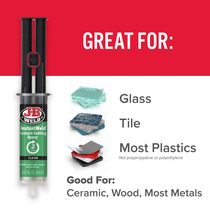 JB Weld INSTANT WELD CLEAR INSTANT SETTING EPOXY 25ML