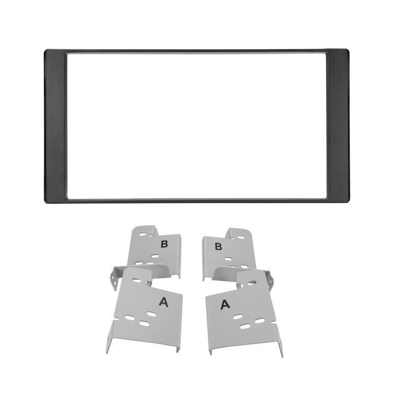 AERPRO DOUBLE DIN BLACK FACIA KIT TO SUIT VARIOUS SUBARU 2007 - 2015