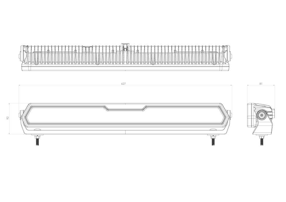 NARVA 24 INCH ULTIMA LIGHT BAR SATIN ULTRA WIDE FLOOD BEAM