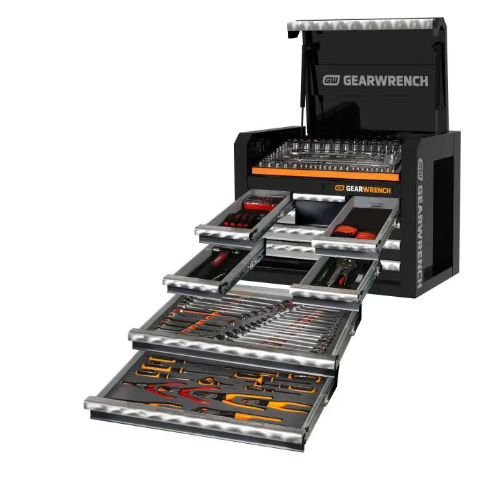 Gearwrench 214 Pc Combination Tool Kit And 28 inch Tool Chest