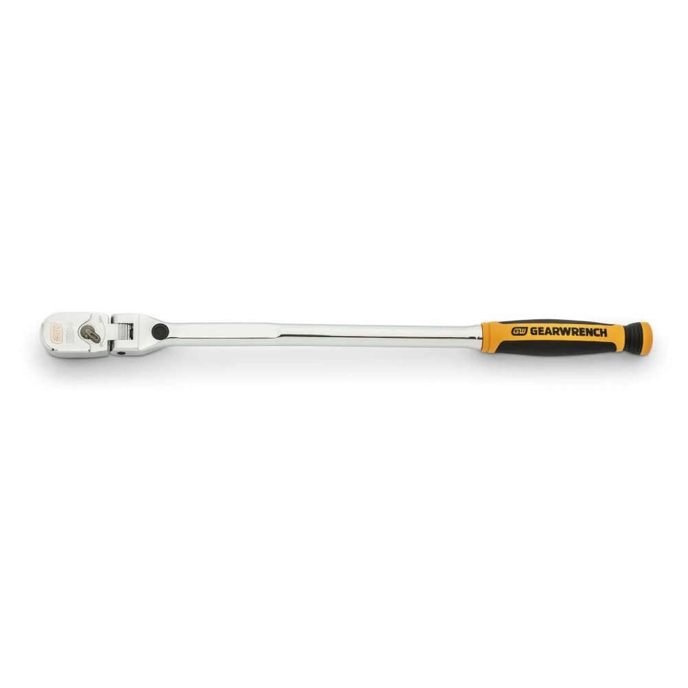 Gearwrench 3/8 inch Drive 120Xp Dual Material Handle Locking Flex Head Ratchet 15.5 inch