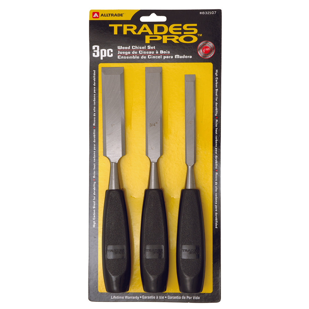 Powerbuilt Tradespro 3Pc Wood Chisel Set